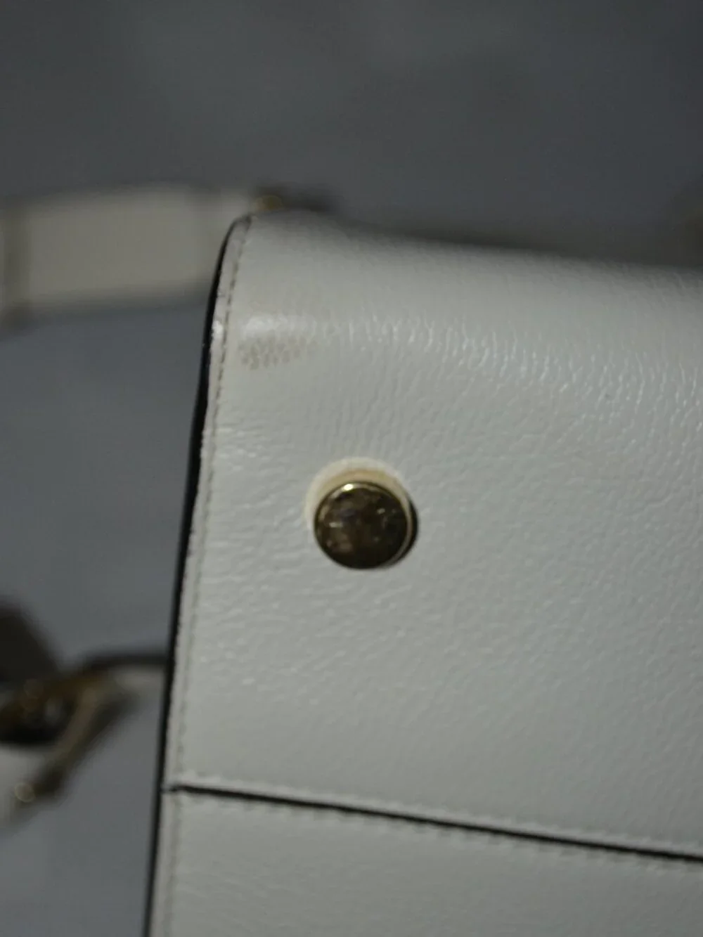 Christian Dior White Leather Diorever Medium Shoulder Double Handle Handbag